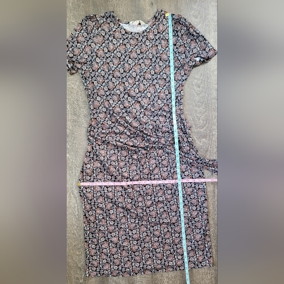 Boden Black and Red Floral Midi Dress - Picture 10 of 13